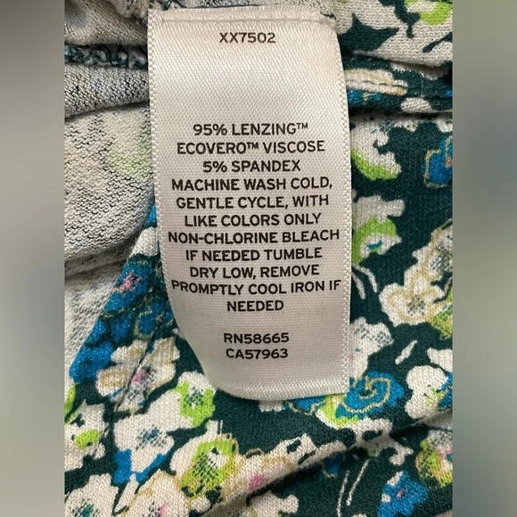 BP Womens Green Moss Hannah Kate Dress Size Small Floral Print Long Sleeve - Picture 9 of 9